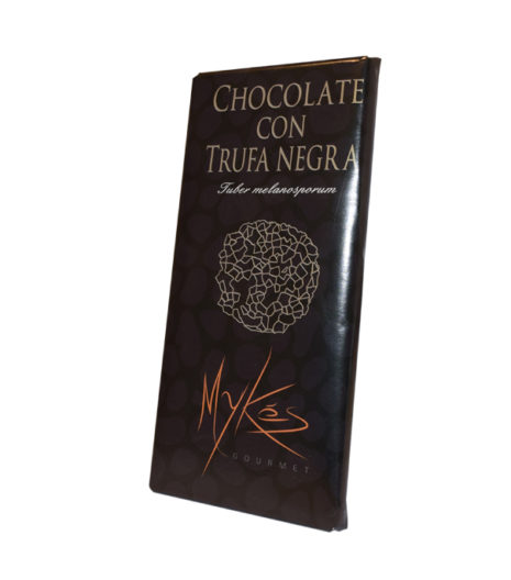 CHOCOLATE CON TRUFA NEGRA. 125 gr. MYKES
